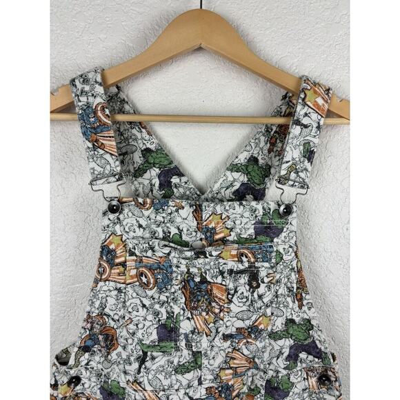 Marvel Her Universe Girls Overalls Size Large Iron Man Hulk Captain America - Picture 3 of 9